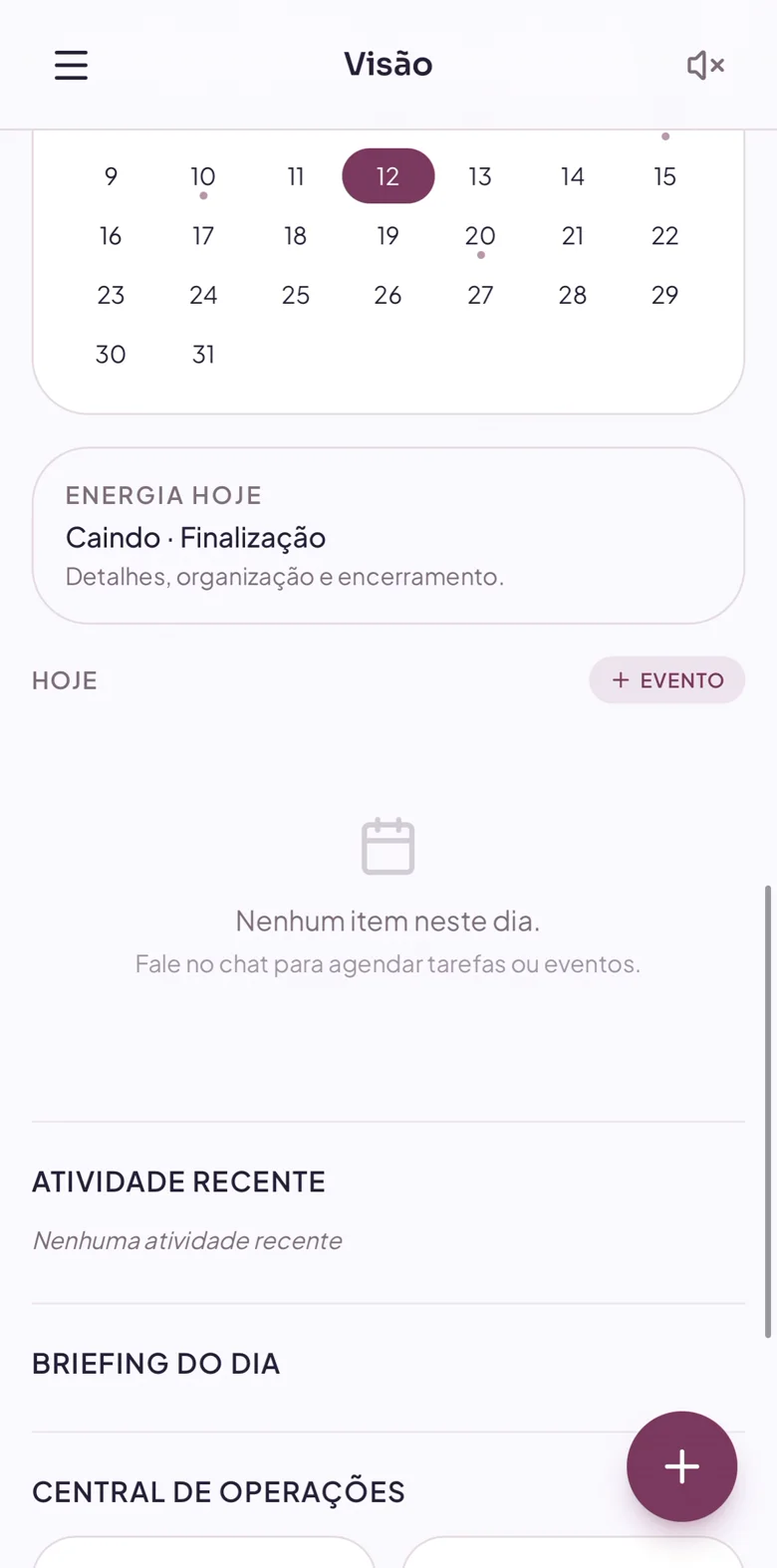 Tela de Visão da Kiea